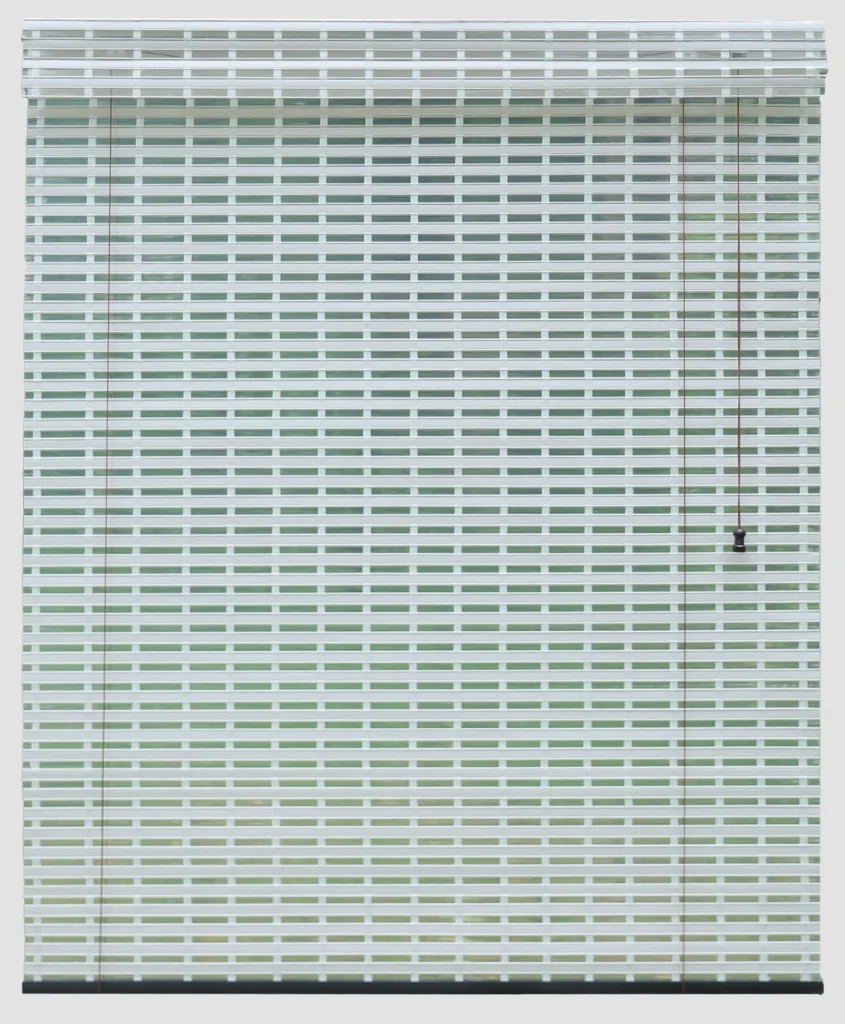 Frost White Semi-Clear Grid Blind - Chick Wala