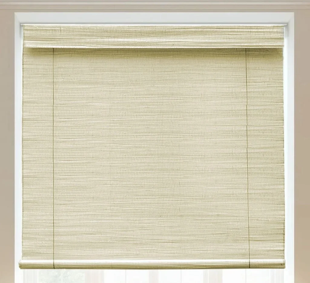 imported white-strips-bamboo-blinds - Chick Wala